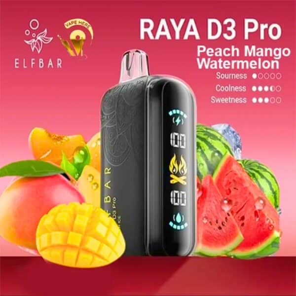 ELF BAR RAYA D3 PRO 30000 Puffs | Authentic Smart Disposable Vape