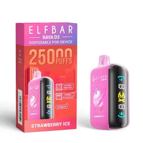 ELF BAR RAYA D3 25000 Puffs Disposable Vape Price in Bangladesh