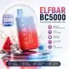 ElfBar BC5000 Vape 5000 Puffs premium rechargeable disposable vape product showcase