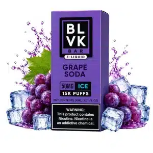 BLVK Bar Grape Soda 50MG Ice 15K Puffs BLVK Grape Soda Juice