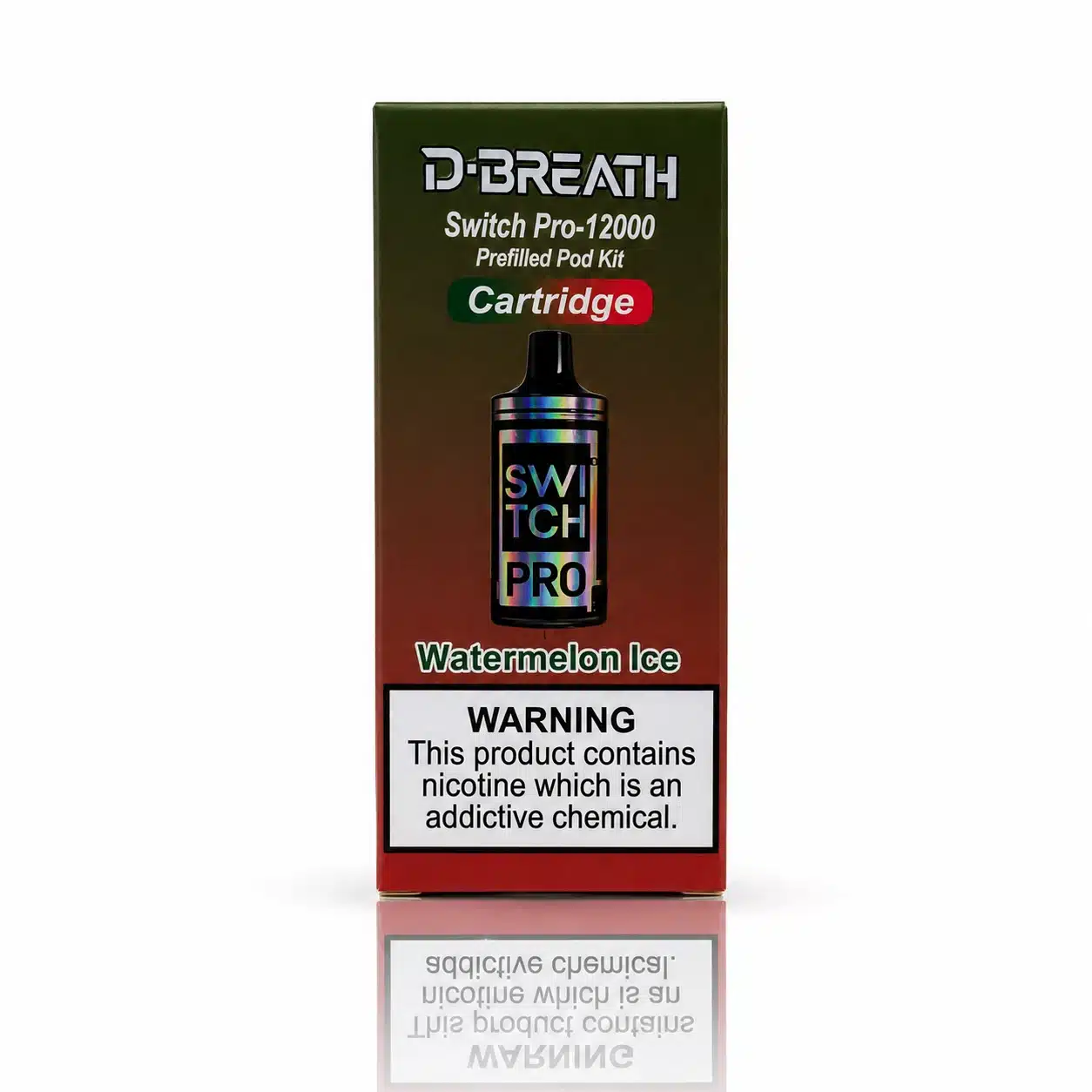 D-Breath Switch Pro Cartridge -12000 Puffs Watermelon Ice