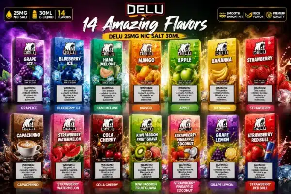 Delu Juice 30ml with 14 flavor variants
