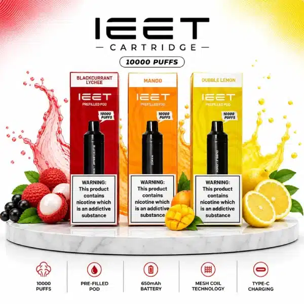 IEET Cartridge 10000 Puffs flavors