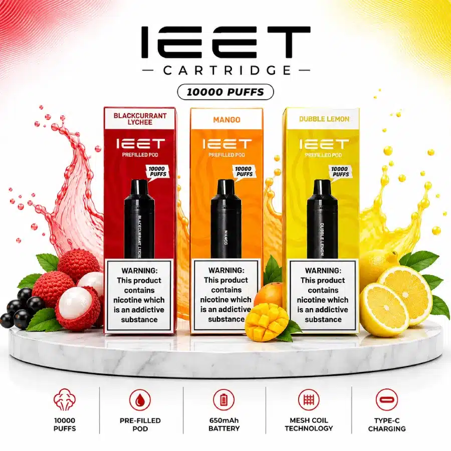 IEET Cartridge 10000 Puffs flavors